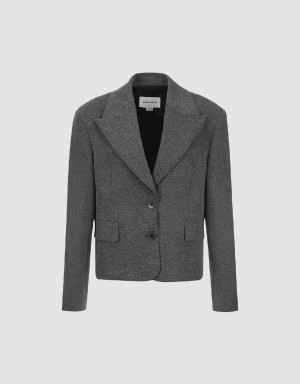 Blazers Urban Revivo Peak Lapel Tailored Collar Mujer Grises | ROK9115KR
