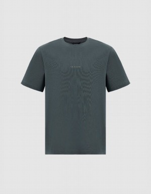 Camiseta Urban Revivo Standard Sleeve Crew Neck Hombre Grises | OKJ9297IB