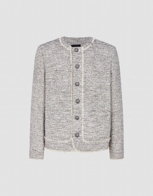 Chamarras Urban Revivo Crew Neck Directo Hombre Kaki Claro | VDA714JB