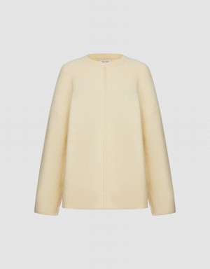 Cárdigan Urban Revivo Crew Neck Knit Poncho Mujer Kaki | SXR8680IP