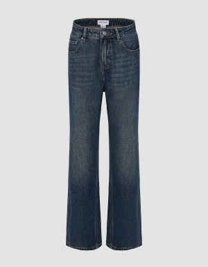 Jeans Urban Revivo Anchos-Leg Mujer Azules | BCL1884DD