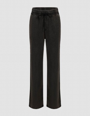 Jeans Urban Revivo Drawstring Cintura Directo Mujer Marrom | ZGY4471IQ