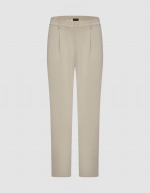Pantalon Urban Revivo De Punto Directo Hombre Kaki Grises | FKC9086NI