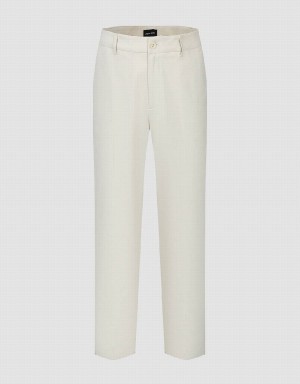 Pantalon Urban Revivo Directo Hombre Kaki Claro | AXR465IW