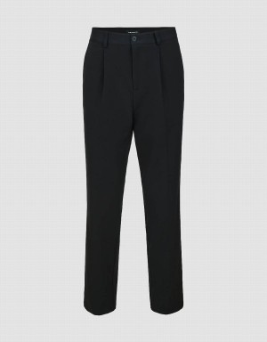 Pantalon Urban Revivo Directo Hombre Negros | NJW4915YK