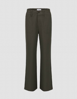 Pantalon Urban Revivo Directo Mujer Grises Oscuro | AQB3657TG