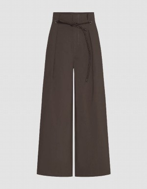 Pantalon Urban Revivo Directo Mujer Marrom | WTT1781KL