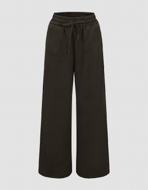 Pantalon Urban Revivo Drawstring Cintura De Punto Directo Mujer Verdes | IWD5941NU