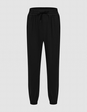 Pantalon Urban Revivo Drawstring Cintura Jogger Hombre Negros | DIZ4595OR