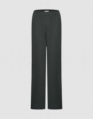 Pantalon Urban Revivo Elastic Cintura De Punto Directo Mujer Grises | GDN7654MG