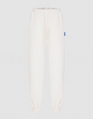 Pantalon Urban Revivo Elastic Cintura Jogger Mujer Beige | ZZM2712AZ