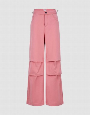 Pantalon Urban Revivo Loose Jogger Mujer Rosas | GTM8134KR