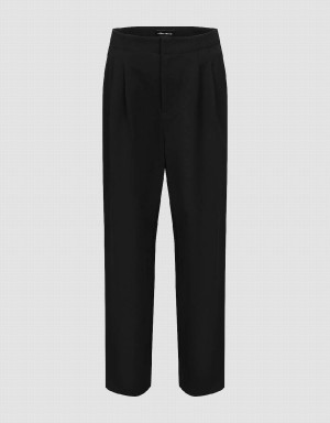 Pantalon Urban Revivo Tailored Carrot Fit Mujer Negros | ROZ246XB