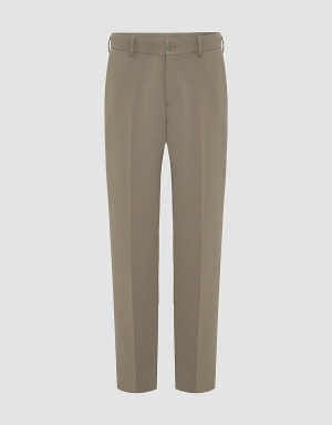 Pantalon Urban Revivo Tailored Carrot Fit Hombre Verdes | PGM5222NI