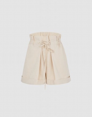 Short Urban Revivo Leisure Mujer Kaki | VHB6292PR
