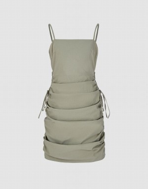 Vestido Urban Revivo Flaco Cami Mujer Kaki | TLM8230HX