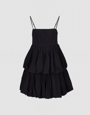 Vestido Urban Revivo Voluminous Cami Mujer Negros | BRT198KT