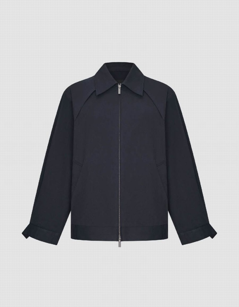 Abrigos Urban Revivo Drop Shoulder Sleeve Directo Mujer Azules | BYT4876OG