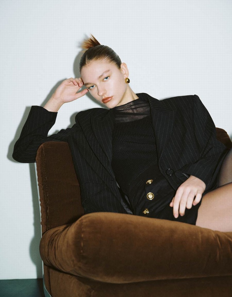 Blazers Urban Revivo Peak Lapel Tailored Mujer Negros | MHZ5640AF