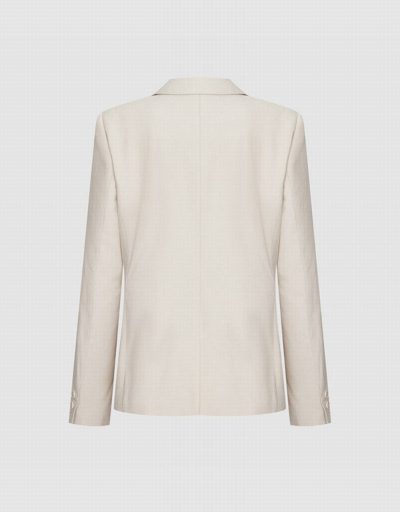 Blazers Urban Revivo Plain Double Breasted Mujer Kaki | SFV63100VV