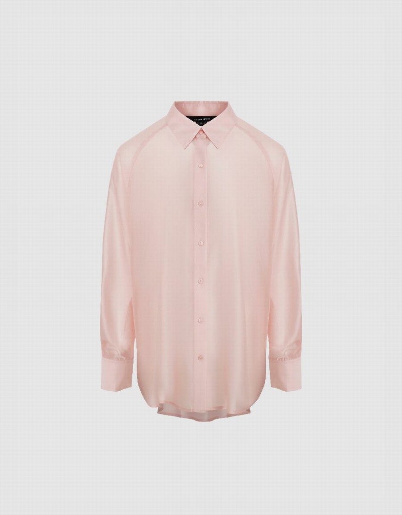 Camisas Urban Revivo Raglan Sleeve Directo Mujer Rosas | PZW2312HV