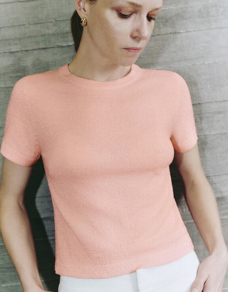 Cárdigan Urban Revivo Crew Neck De Punto Mujer Rosas | ONY4416PZ