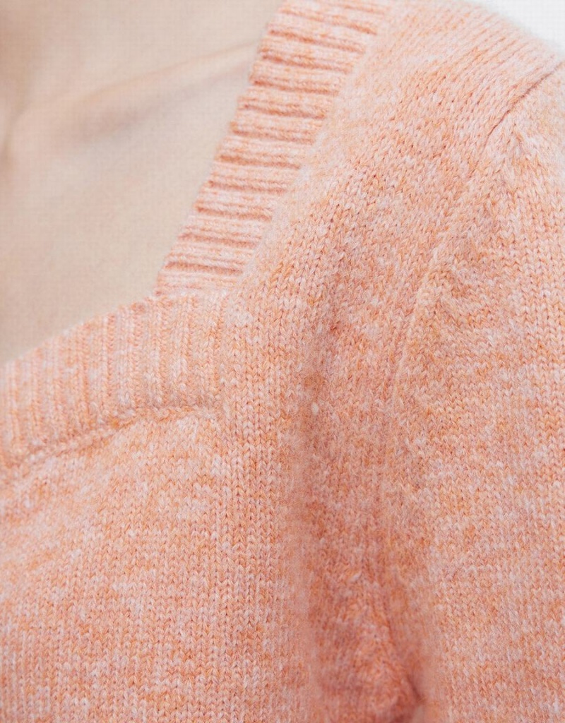Cárdigan Urban Revivo Plain Button Up Mujer Naranjas Claro | KZK5124PJ
