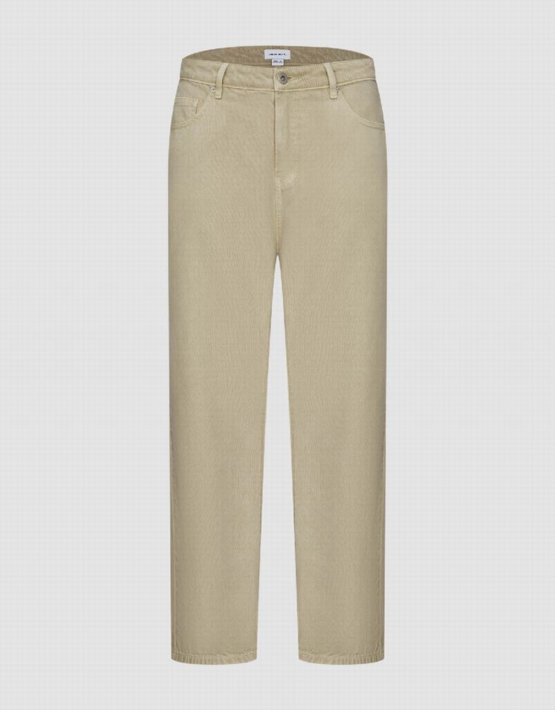 Jeans Urban Revivo Anchos-Leg Hombre Kaki | GDO318NQ