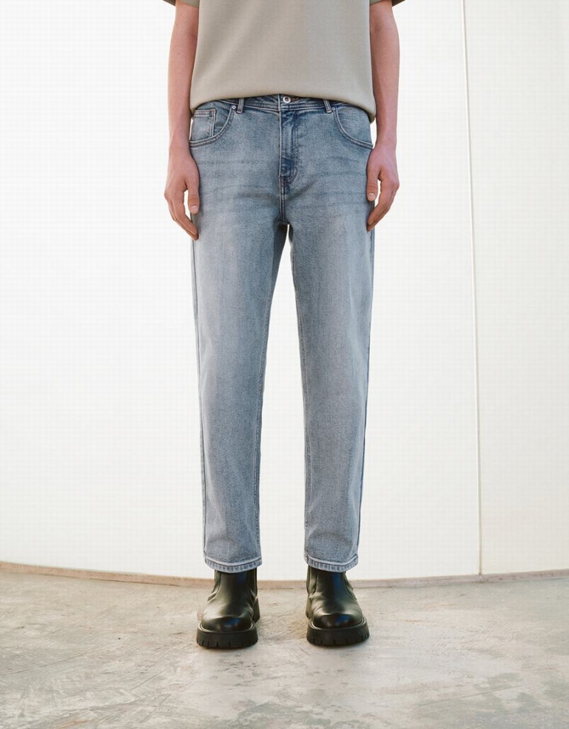 Jeans Urban Revivo Directo Hombre Azules | KJN858YG