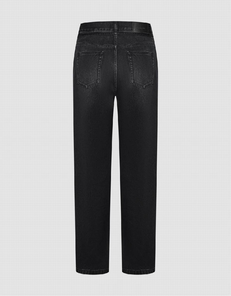Jeans Urban Revivo Directo Hombre Negros | OVA2448HN