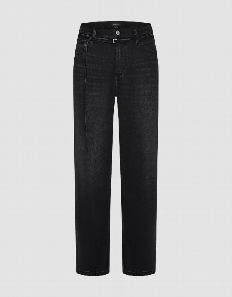 Jeans Urban Revivo Directo Hombre Negros | OVA2448HN
