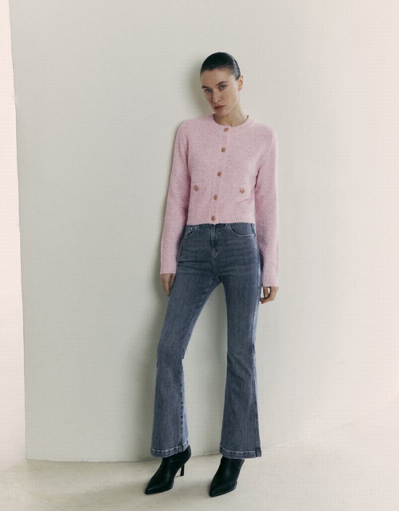 Jeans Urban Revivo Flare Mujer Azules | OEQ40100MG