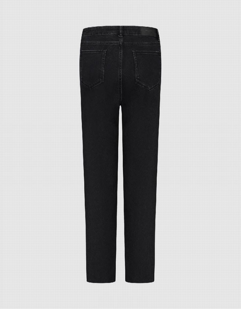 Jeans Urban Revivo Raw Hem Directo Mujer Negros | FHC123QU