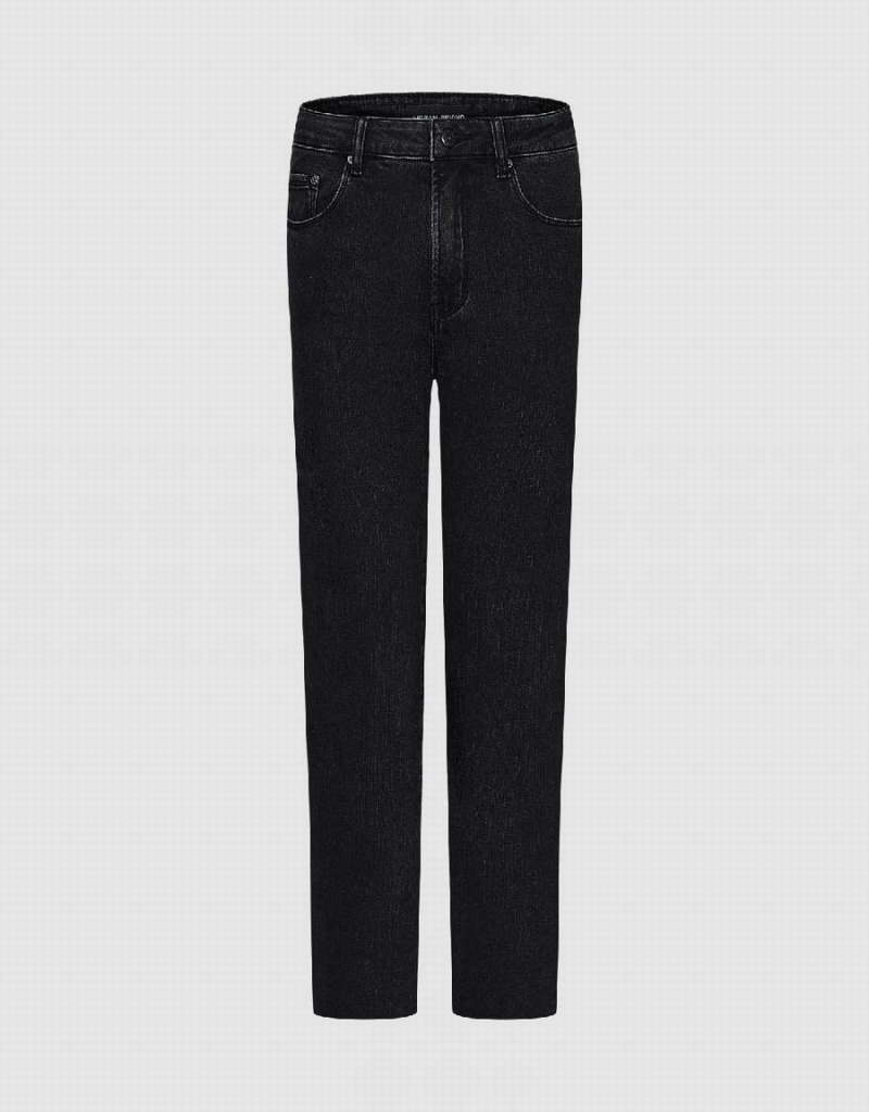 Jeans Urban Revivo Raw Hem Directo Mujer Negros | FHC123QU