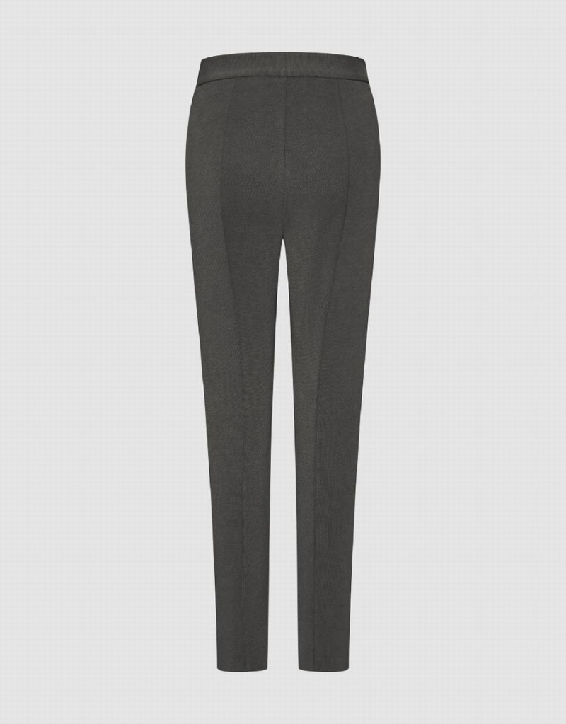 Pantalon Urban Revivo De Punto Directo Mujer Grises Oscuro | FVV6413SG