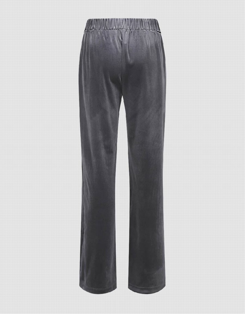 Pantalon Urban Revivo De Punto Flare Mujer Grises | TQC4666FJ