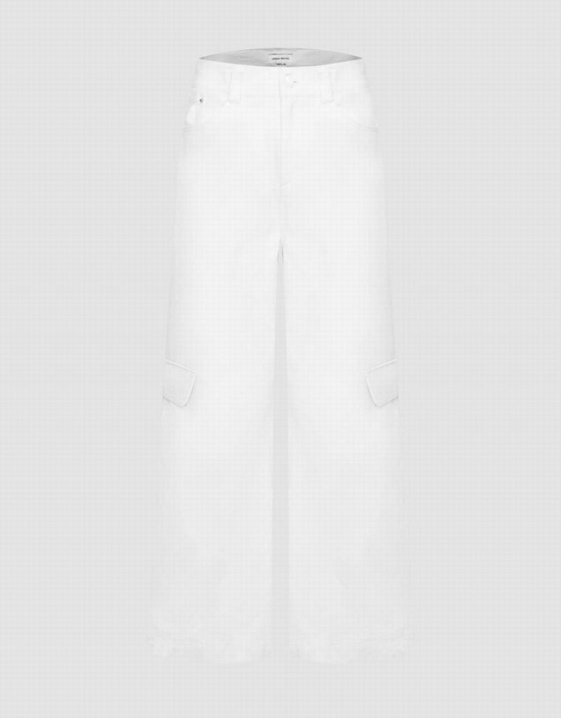 Pantalon Urban Revivo Directo Mujer Blancos | XSV654KT