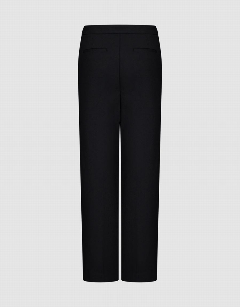 Pantalon Urban Revivo Directo Mujer Negros | SFW3981BX