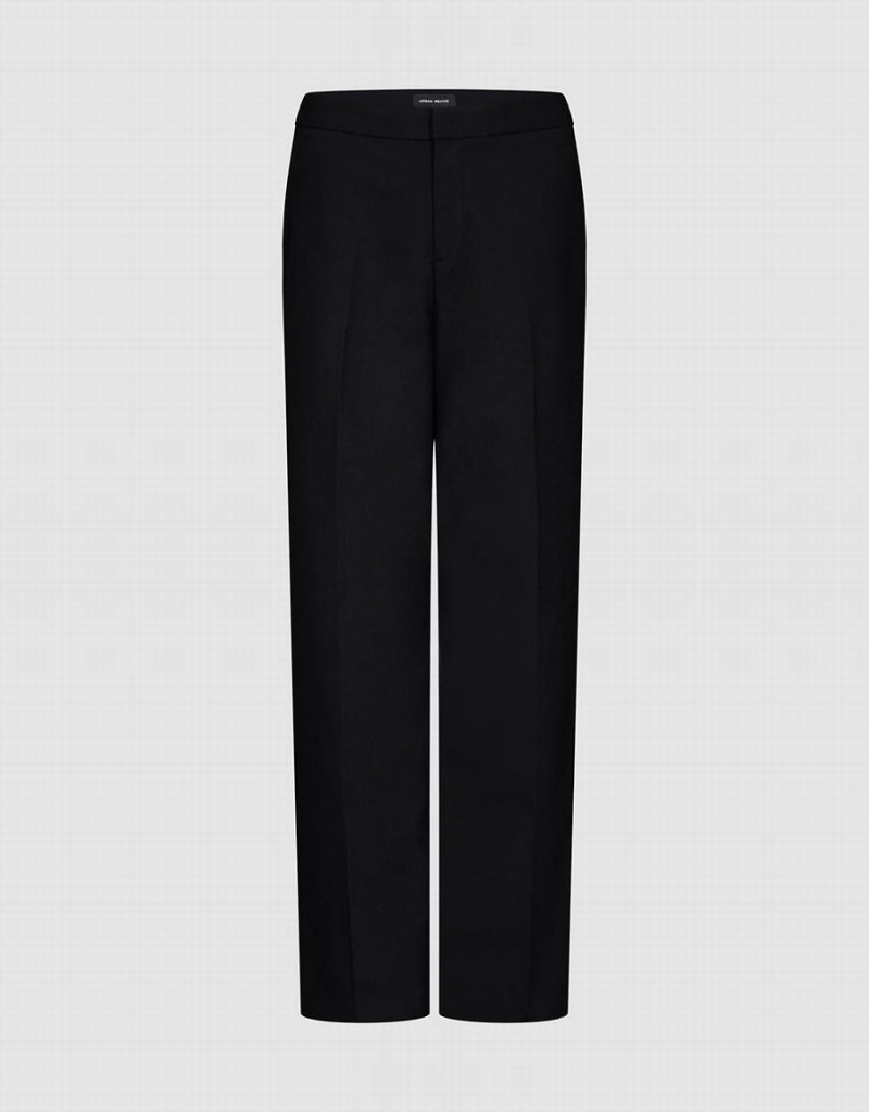 Pantalon Urban Revivo Directo Mujer Negros | SFW3981BX