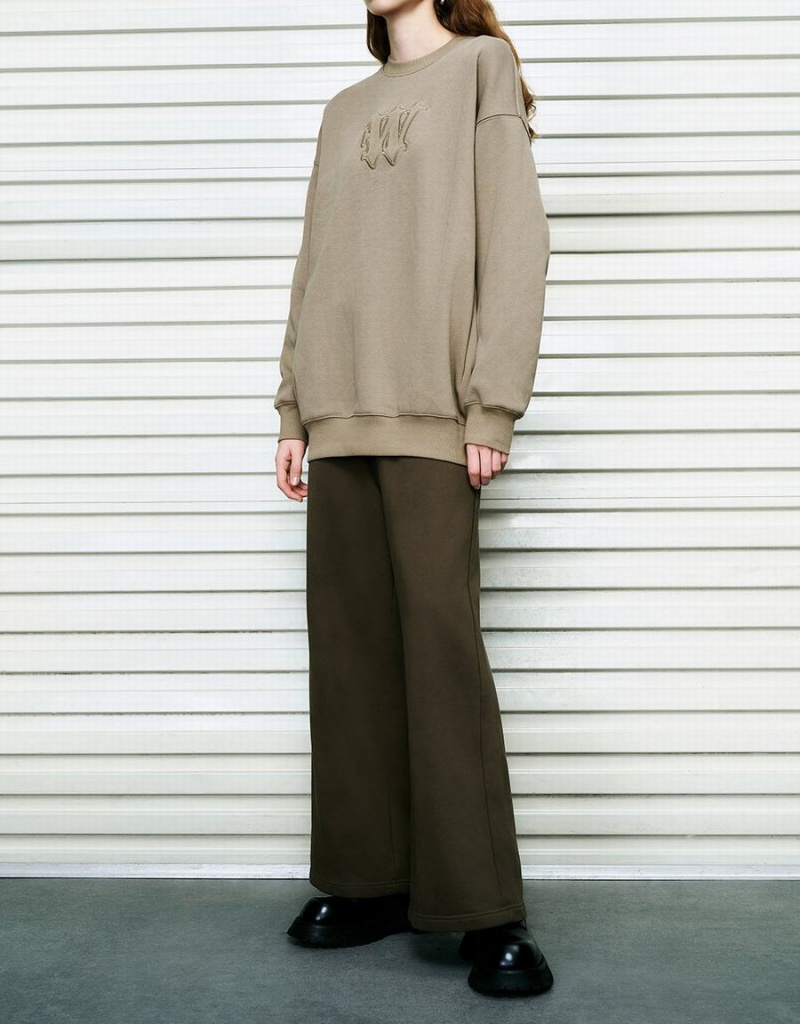 Pantalon Urban Revivo Drawstring Cintura De Punto Directo Mujer Verdes | IWD5941NU