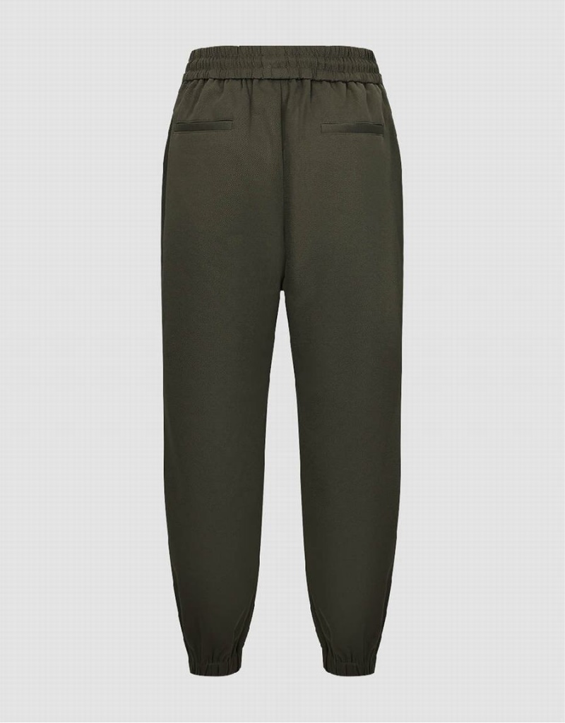 Pantalon Urban Revivo Drawstring Cintura Jogger Hombre Verdes | VWC11100JK