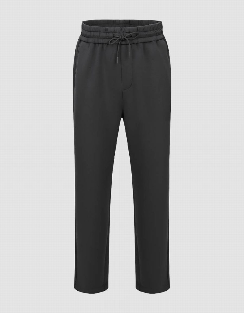 Pantalon Urban Revivo Drawstring Cintura Carrot Fit Hombre Grises | AUZ234DY