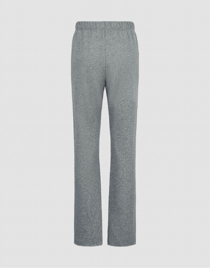 Pantalon Urban Revivo Elastic Cintura De Punto Cropped Flare Mujer Grises | LFZ7037TL