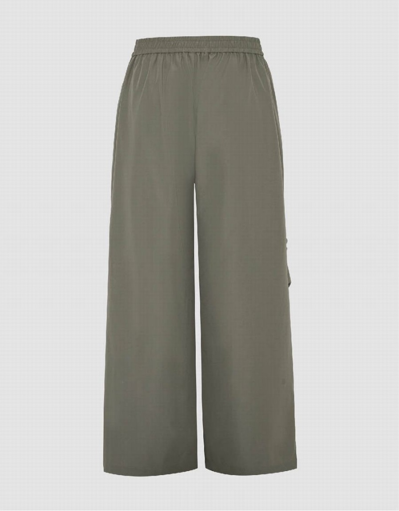 Pantalon Urban Revivo Elastic Cintura Jogger Mujer Verdes | ZJS9084JH