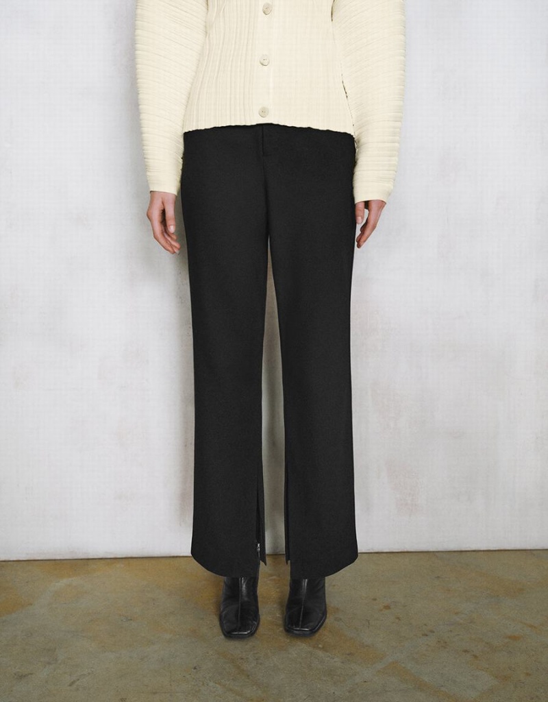 Pantalon Urban Revivo Flare Mujer Negros | GDP608AJ