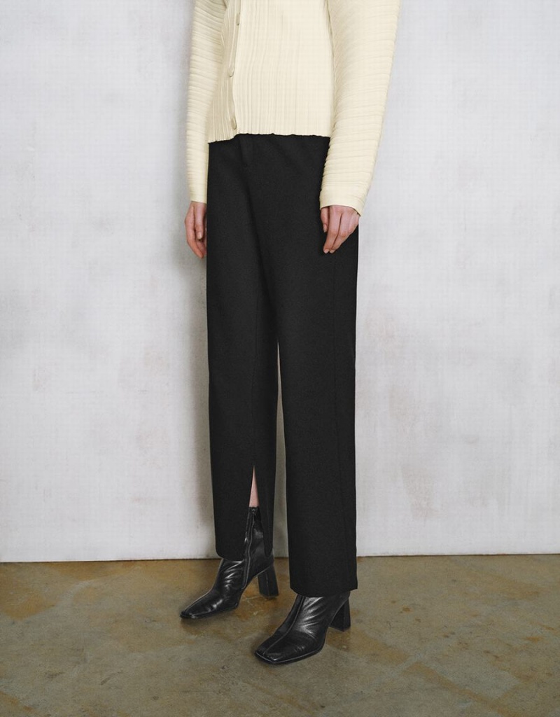 Pantalon Urban Revivo Flare Mujer Negros | GDP608AJ