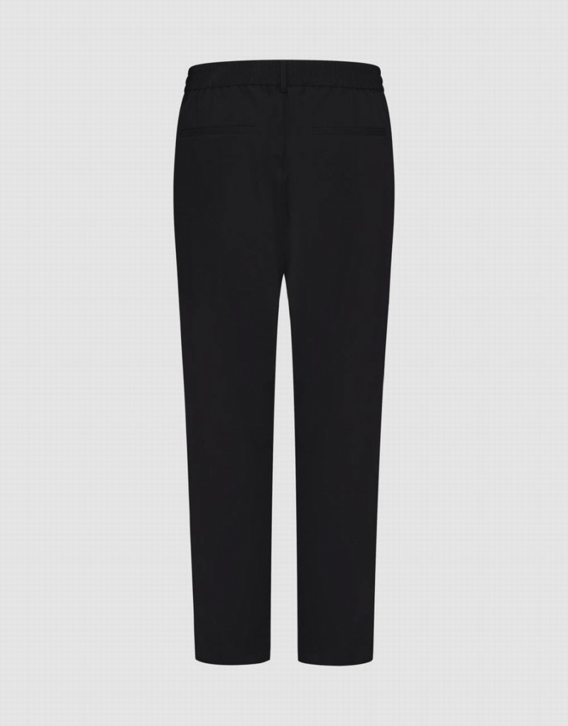 Pantalon Urban Revivo Loose Directo Hombre Negros | DND5243NR