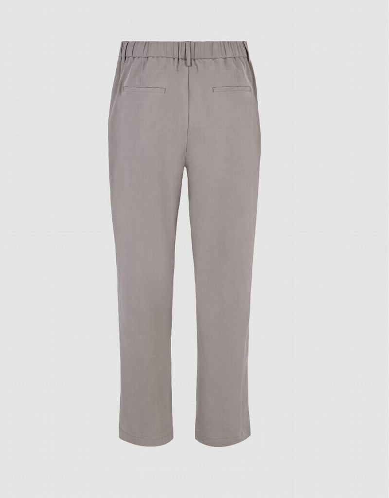 Pantalon Urban Revivo Oversized Directo Hombre Kaki Grises | SMF3832GF