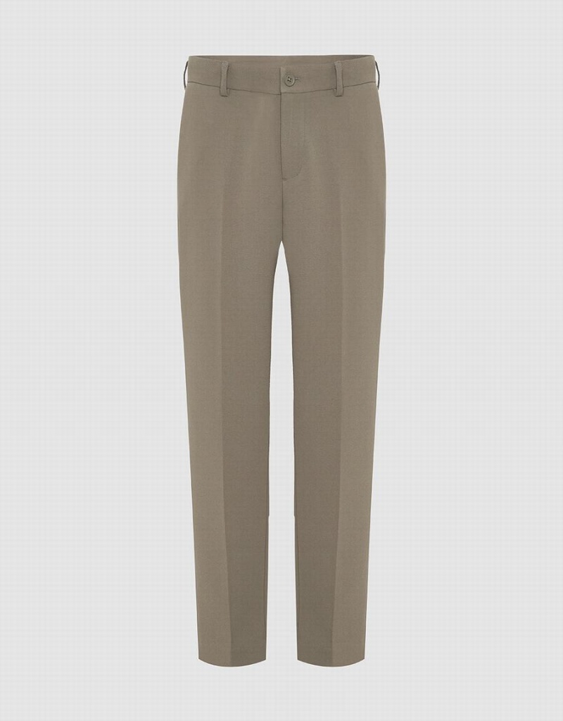 Pantalon Urban Revivo Tailored Carrot Fit Hombre Verdes | PGM5222NI