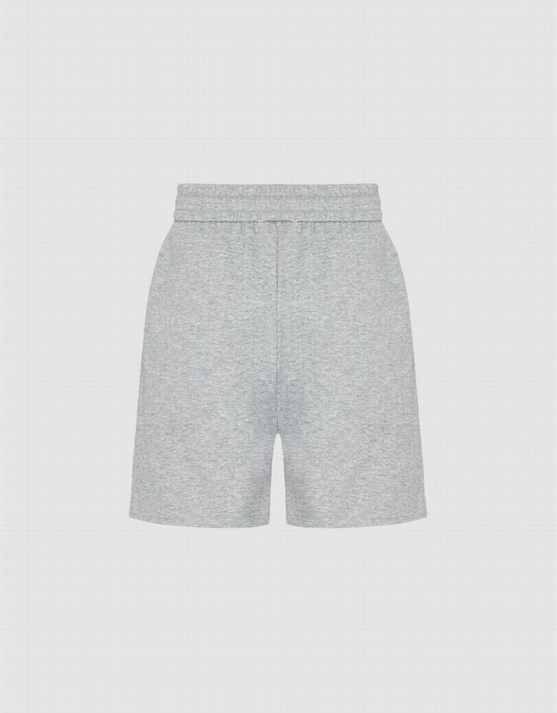 Short Urban Revivo Drawstring Cintura Mujer Grises Claro | SLF6190TD
